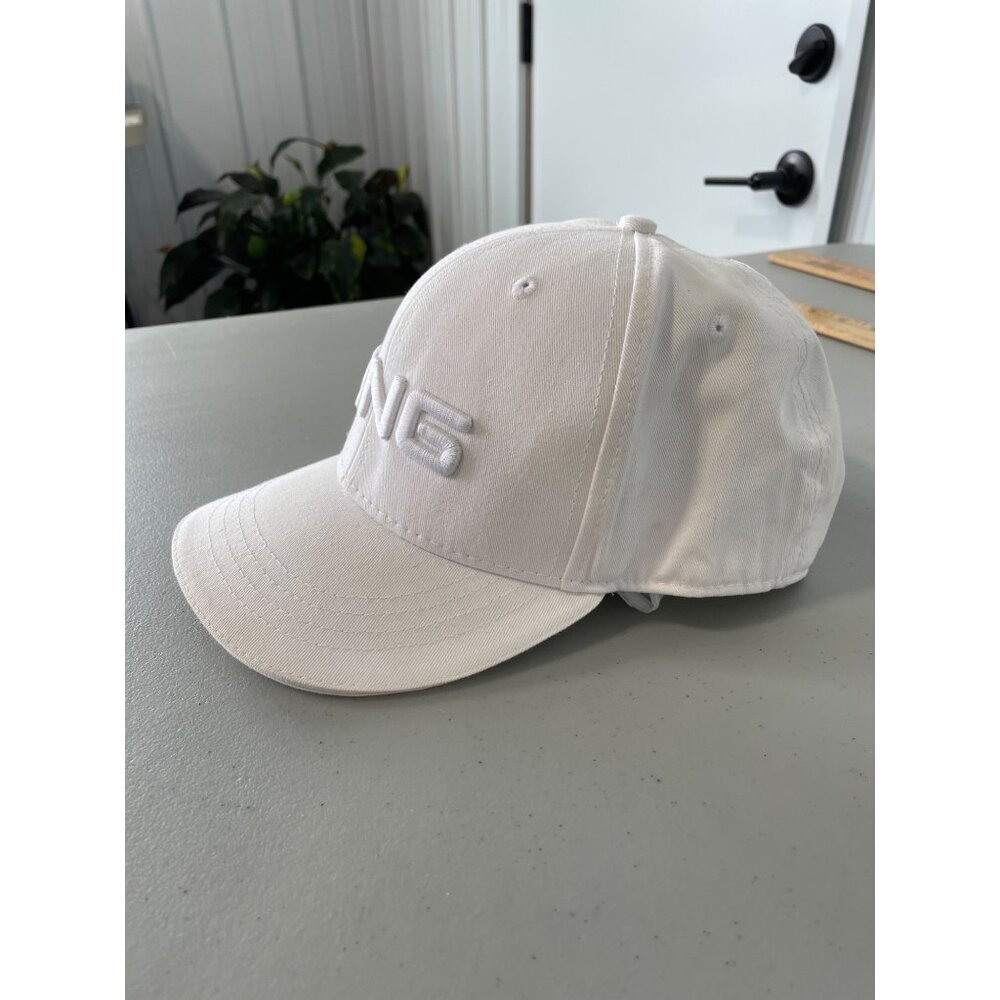 Ping Golf Snapback Cap Adjustable White Cotton Em… - image 7